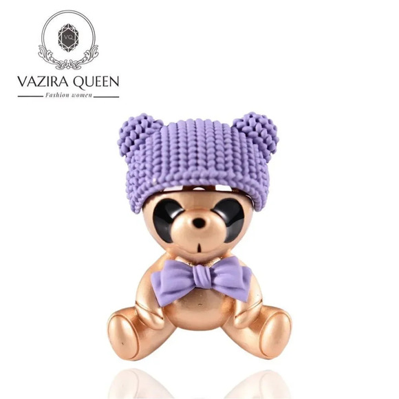 VQ Teddy Bear Brooch - Picture 1 of 5